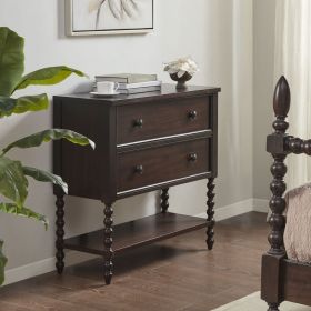 2 Drawer Accent Chest Morocco Brown See below