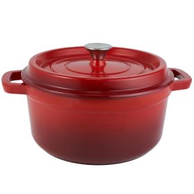 Cast iron soup pot 3 gradient color 28cm