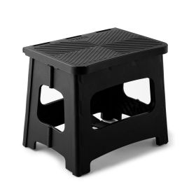 11in Folding Step Stool, Compact, Portable, Non-Slip, 300 lbs. weight capacity for adults and children. Secure non-slip top and rubber feet