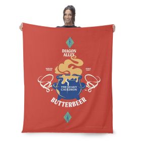 Warner Bros. Harry Potter Leaky Cauldron Silk Touch Sherpa Throw Blanket 50X60 Inches
