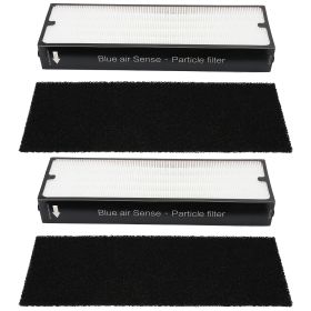 2 Set Particle Type Filter Mesh Filter Element Replacement Fit for Blue Air Sense Series Air Purifier (Option: as picture)