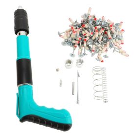 Nail Wall Fastening Tool for Cement Wall 5 Speed Adjustable Mini Portable Nail Shooting Machine with 100 Nails Noise Reduction (Option: as picture)