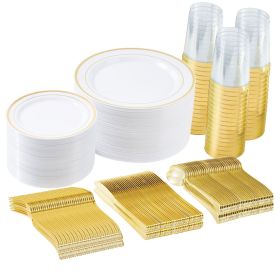 Plastic cutlery set (Color: GD,1pcs, size: GD,1pcs)