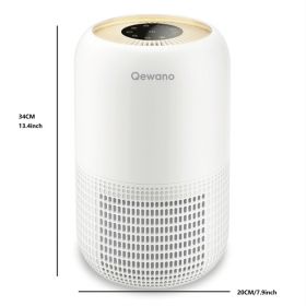 Air Purifier Covers 1120 Square Feet Of Space, With Pet Deodorization, Four Levels Of Air Volume With Night Light, - Banned From Amazon Sale (Color: White)